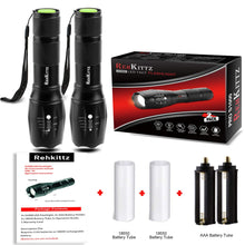 Carica l&#39;immagine nel visualizzatore di Gallery, REHKITTZ Torcia Super Luminosa Portatile LED (2 Confezioni), 1000...