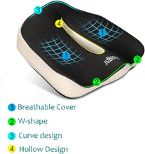 Carica l&#39;immagine nel visualizzatore di Gallery, Feagar Cuscino per Sedile Memory Foam - Cuscino per Sedia Auto - Cuscini Seduta per Auto, Ufficio, Sedia da Gioco