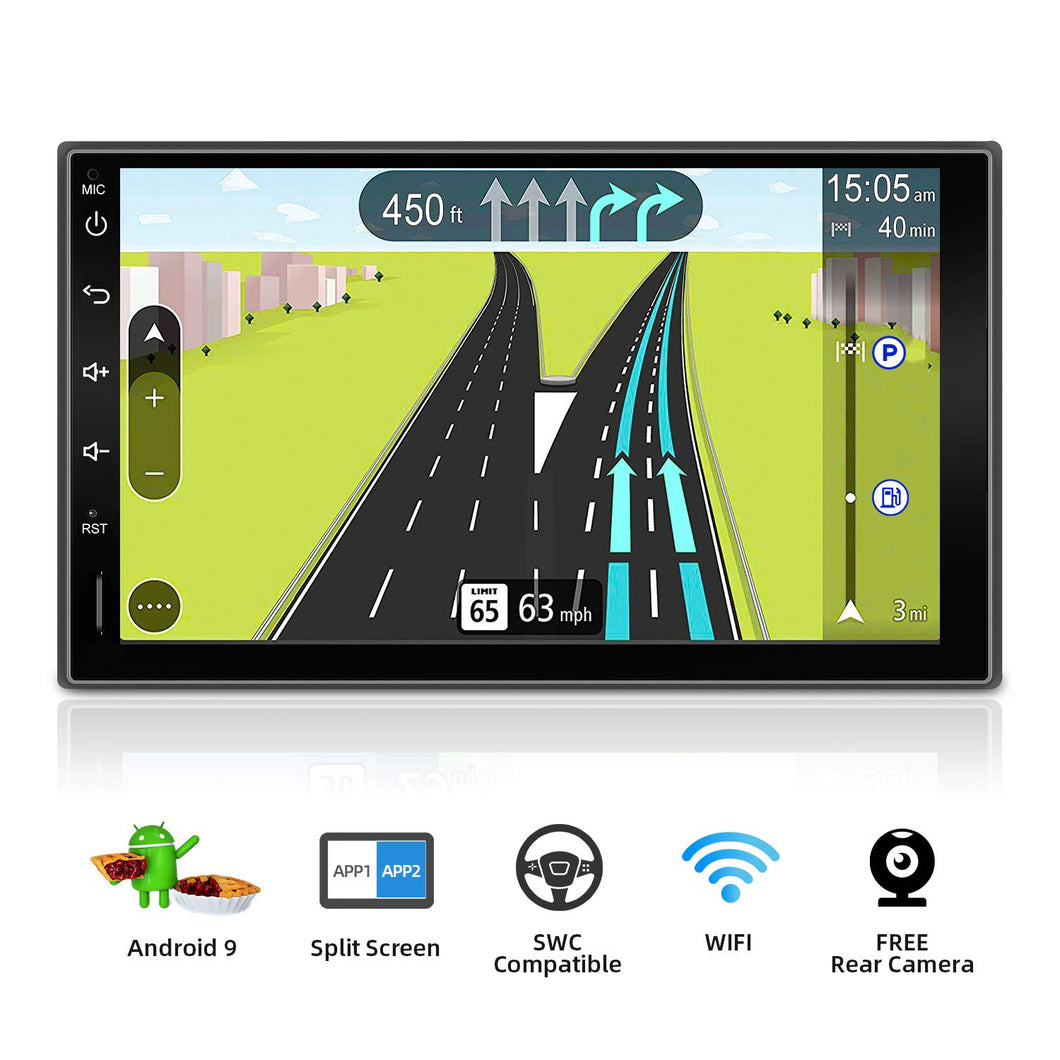 Autoradio Android 9.0 Doppia Din Car 1G+32G Quad-Core T3 System - Ilgrandebazar