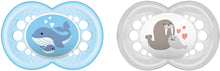 Carica l'immagine nel visualizzatore di Gallery, MAM 661723, Set di Ciucci in Silicone, 6 - 16 Mesi, 2 pz., Bianco/Verde