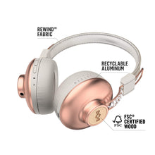 Carica l&#39;immagine nel visualizzatore di Gallery, House of Marley Positive Vibration 2 Cuffie Wireless, Auricolari Over Ear Senza Fili con Bluetooth, Durata Batteria 12 Ore, Diver da 40 mm, Microfono Incorporato, Comandi Integrati, Rame