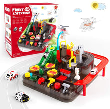 Carica l&#39;immagine nel visualizzatore di Gallery, CubicFun Pista Macchinine Giocattolo Giochi per Bambini 3 4 5 6 7 8 Anni, City Rescue Auto Giocattoli di Avventura Playsets, Piste da Corsa Giocattoli per Bambino Bambina