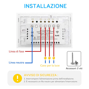 Interruttore Smart, Maxcio Alexa della Luce, Switch Wifi 1 Gang - Ilgrandebazar