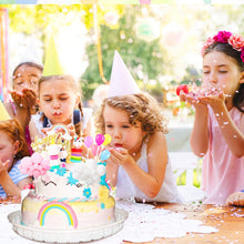 Carica l&#39;immagine nel visualizzatore di Gallery, Familybox Decorazione Torta Unicorno, Unicorn Cake Topper Nuvola Arcobaleno Palloncino Buon Compleanno Banner Decorazione Torta per Ragazzi Ragazze Bambini Compleanno 11 Pezzi