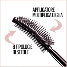 Carica l'immagine nel visualizzatore di Gallery, Maybelline New York Mascara Ciglia Sensazionali, Volumizzante, Effetto Ventaglio sulle Ciglia, Intense Black, 9,5 ml