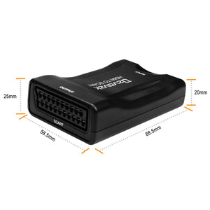 Ozvavzk Convertitore HDMI a SCART Adattatore Composito Video HD to Scart - Ilgrandebazar