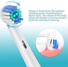 Carica l'immagine nel visualizzatore di Gallery, ITECHNIK Testine per spazzolino di ricambio Oral-b Compatibile,Ricambi Spazzolini Elettrici Braun Oral b,Precision 16 Pezzi