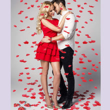 Carica l&#39;immagine nel visualizzatore di Gallery, Bdecoll Romantico di San Valentino,1000 Petali Rosa | 50 Candele Rosse a B - Ilgrandebazar