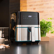 Carica l'immagine nel visualizzatore di Gallery, Cecotec Friggitrice ad Aria calda 5,5 L Cecofry Full Inox Pro 5500 con Accessori. 1700 W, Compatta e Digitale, Dietetica in Acciaio inox, senza Olio, Tecnologia PerfectCook, Termostato