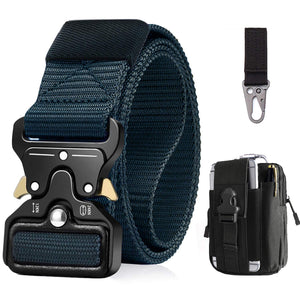BESTKEE Cintura Tattica da Uomo 1,5" Regolabile in Nylon Stile Militare con...