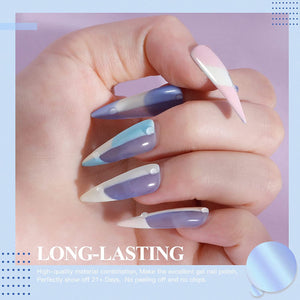 RSTYLE Smalto Semipermanente Pastello, 6pz Smalti Semipermanenti per Unghie Professionali Kit Colori Gel Soak Off UV LED Lampada Starter Set Macaro 5ML AA-Macaro