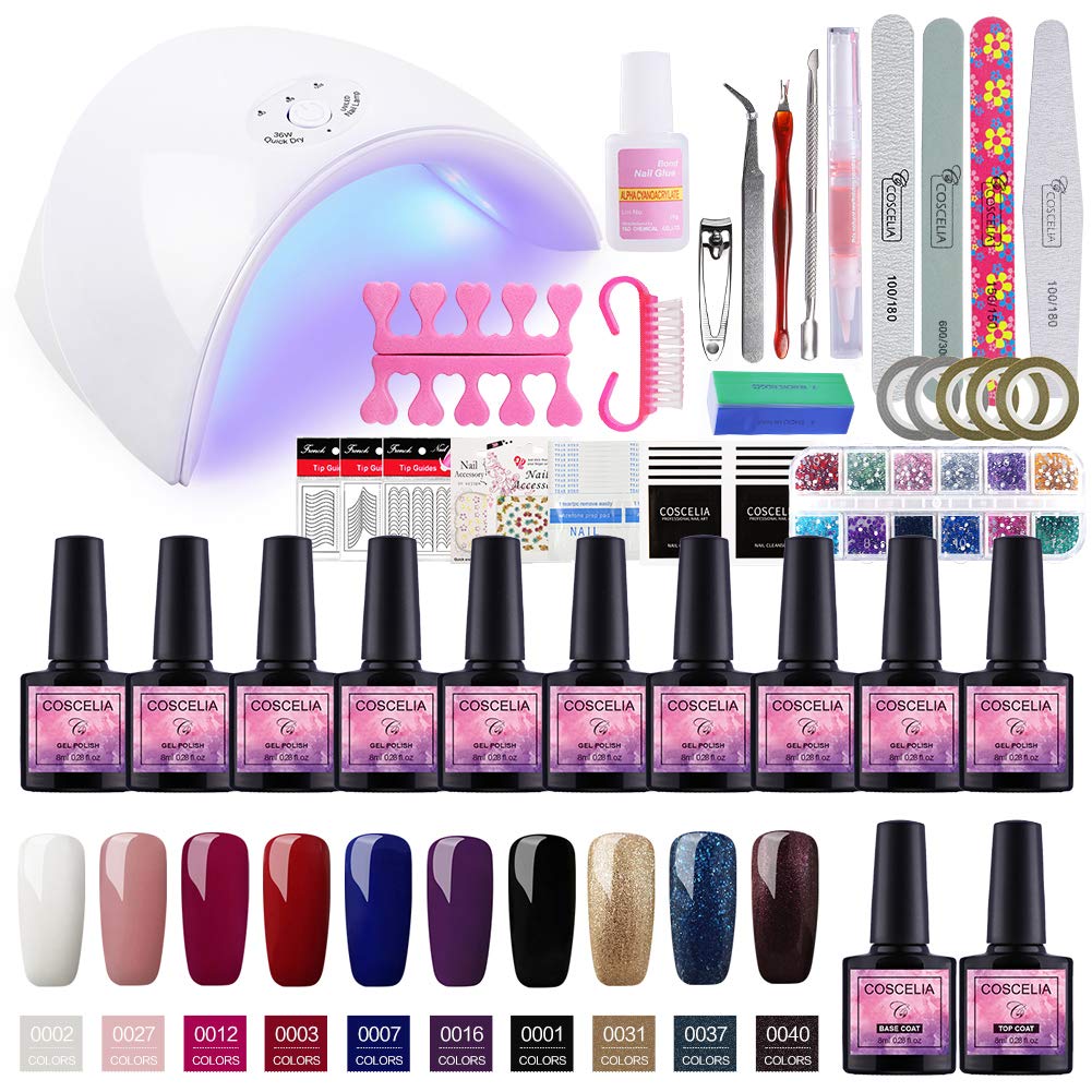 Saint-Acior kit smalto semipermanente per unghie 10pc gel #2