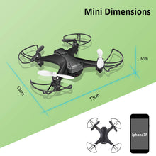Carica l&#39;immagine nel visualizzatore di Gallery, tech rc Mini Drone con HD Telecamera Due Batterie Funzione di... - Ilgrandebazar