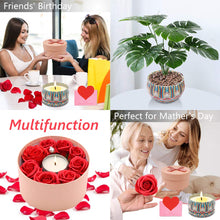 Carica l&#39;immagine nel visualizzatore di Gallery, SPECOOL Regali di San Valentino per lei,Sapone Fiore Rosa Candela Set1 - Ilgrandebazar