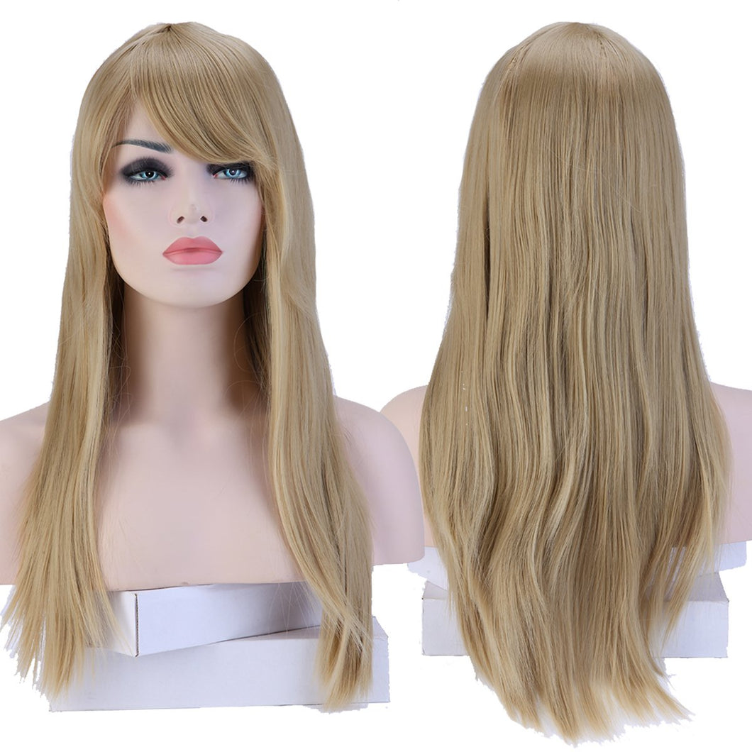 Parrucca Rosa/Viola Lunga Donna Capelli Lunghi Wig Parrucche Sintetiche per... - Ilgrandebazar