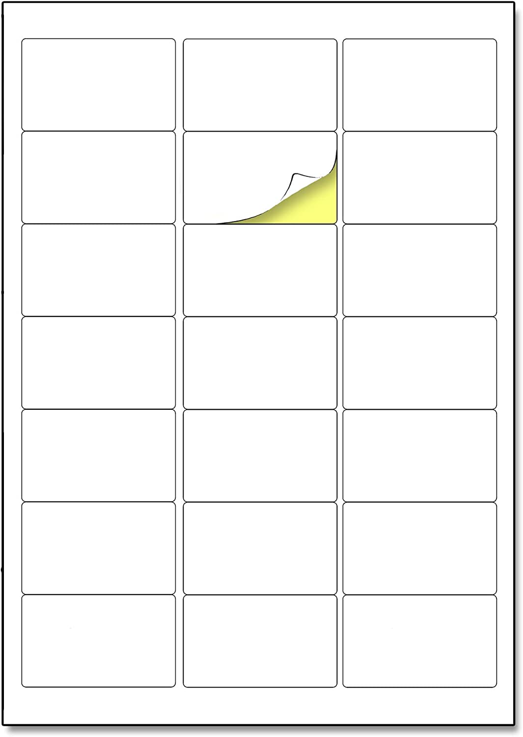 Carta Adesiva A4 Per Stampante - 25 Fogli, 1 Etichetta Per Foglio, Opaca, Per Getto D'Inchiostro E Laser