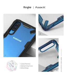 Ringke Fusion-X Progettato per Custodia Galaxy A70 Protezione Shock Black - Ilgrandebazar