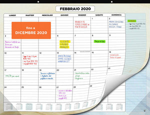 Calendario da Muro 2020 - Scrivania Mensile, Novembre 2019-20 - Ilgrandebazar