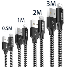 Carica l&#39;immagine nel visualizzatore di Gallery, QGhappy Phone Cavo,[4 Pezzi/0.5M 1M 2M 3M] Nylon Cavo [4