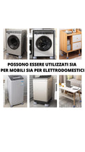 Carica l&#39;immagine nel visualizzatore di Gallery, 8 Pcs Piedini Antivibrazione Lavatrice Supporto Universale Contro le Vibrazioni Piedini di Gomma Antivibranti e Antiscivolo per Mobili ed Elettrodomestici