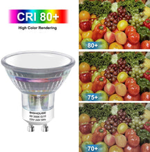 Carica l&#39;immagine nel visualizzatore di Gallery, Lampadina LED GU10, 4Watt Pari ad alogene da 50Watt, 320LM, Luce Bianca Calda 3000K, Angolo del Fascio di 120 Gradi, Spot Lampadina LED Classic Faretto(6 pezzi)