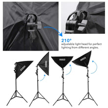 Carica l&#39;immagine nel visualizzatore di Gallery, ESDDI Softbox Set Luci Studio Fotografico Luce Continua Kit 85W 1 set - Ilgrandebazar