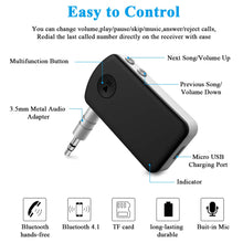 Carica l&#39;immagine nel visualizzatore di Gallery, Ricevitore Bluetooth, TedGem Bluetooth Auto, Stereo Auto Aux... - Ilgrandebazar