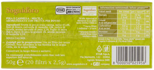 Sogni Doro Tisana Pera e Cannella Caldo&Freddo 20 Filtri - 50 Gr
