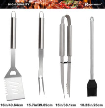 Carica l&#39;immagine nel visualizzatore di Gallery, Romanticist 21Pc Set Barbecue in Acciaio Inox 37 x 16 x 6.5cm, Silver - Ilgrandebazar