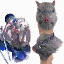 Carica l&#39;immagine nel visualizzatore di Gallery, Mesky Demon Slayer Hashibira Inosuke Maschera Pig Taglia unica, Come Mostra - Ilgrandebazar