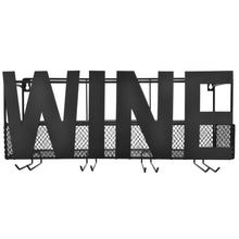 Carica l&#39;immagine nel visualizzatore di Gallery, Thetford Design - Portabottiglie da parete in metallo con 4 supporti per... - Ilgrandebazar