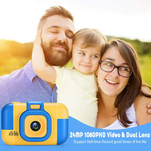 Carica l&#39;immagine nel visualizzatore di Gallery, ASIUR Fotocamera Digitale per Bambini 1080P HD Videocamere Giocattolo Ricaricabili Videocamere per Bambini per Ragazze e Ragazzi 3-8 Anni Compleanno Natale Capodanno Regalo (Blu)