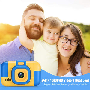 ASIUR Fotocamera Digitale per Bambini 1080P HD Videocamere Giocattolo Ricaricabili Videocamere per Bambini per Ragazze e Ragazzi 3-8 Anni Compleanno Natale Capodanno Regalo (Blu)