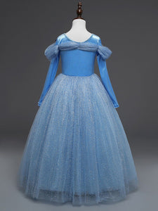 NNDOLL Cenerentola Vestito Costumi 150(7-8anni), Cinderella A Manica Lunga - Ilgrandebazar