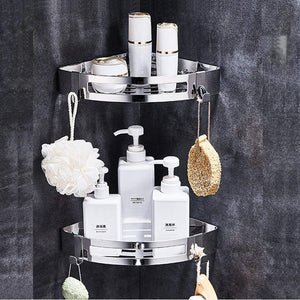 Mensola angolare per Bagno WC-Shelf-Triangle, Doccia Inox (Triangolo) - Ilgrandebazar