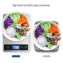 Carica l&#39;immagine nel visualizzatore di Gallery, Bilancia Cucina Digitale, Homever 15kg in Acciaio 9*6.3*0.87in, Argento - Ilgrandebazar