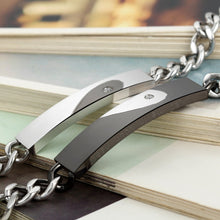 Carica l&#39;immagine nel visualizzatore di Gallery, Flongo Coppia Bracciali Braccialetto Lui &amp; Lei, Ti Ho nel Cuore, - Ilgrandebazar