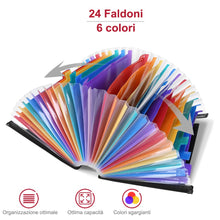 Carica l&#39;immagine nel visualizzatore di Gallery, LOETAD Cartella Portadocumenti per Ufficio A4 Porta Documenti 24 tasche - Ilgrandebazar