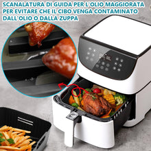Carica l&#39;immagine nel visualizzatore di Gallery, 21CM Accessori Friggitrice ad Aria in Silicone, 2PCS Quadrata Teglie Cestino per Friggitrice ad Aria per COSORI 5,5L 4,7L, Riutilizzabile Invece di Carta Forno