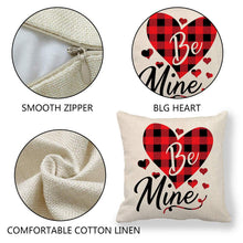 Carica l&#39;immagine nel visualizzatore di Gallery, WENTS Cuscino San Valentino 4PCS Red Love Federa per 45 x 45 cm - Ilgrandebazar