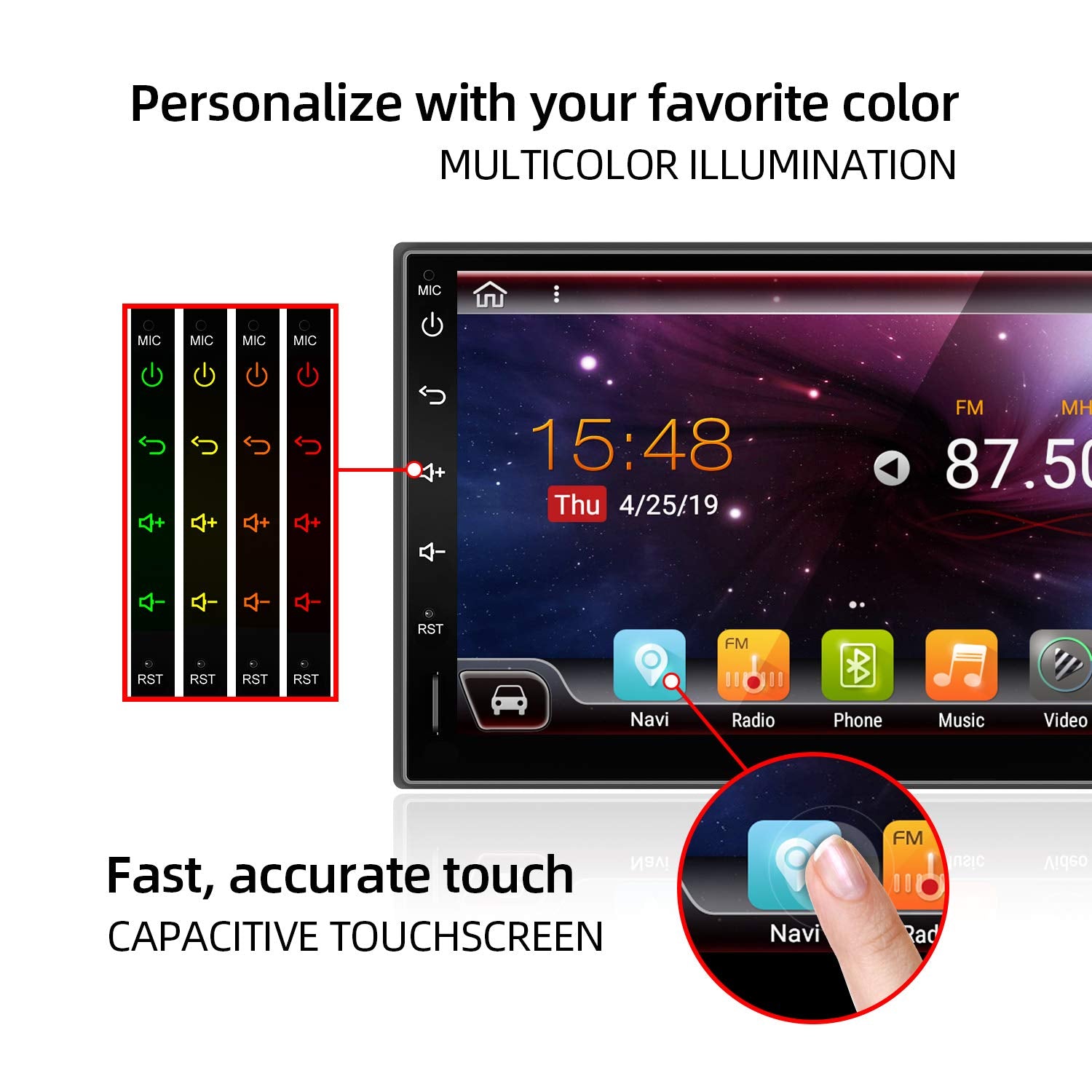 2G 32G Autoradio Stéréo Android 2 Din Avec Apple Carplay Android Auto 2G 32G Autoradio Stéréo Android 2 Din Avec Apple Carplay Android Auto