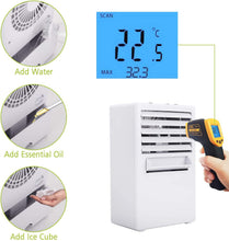 Carica l'immagine nel visualizzatore di Gallery, Winload Mini Raffreddatore D'aria, 3-In-1 Personali Condizionatore, Umidificatore, Purificatore, 3 Velocità, Climatizzatore e Raffreddamento per Casa Ufficio