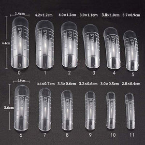 Anself Prolunga per unghie in gel poli + 48 pezzi Suggerimenti per la costruzione di stampi rapidi Set per la preparazione di gel Strumenti per nail art a rapida asciugatura