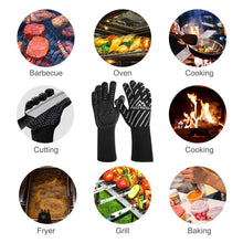Carica l&#39;immagine nel visualizzatore di Gallery, Guanti da Barbecue, Resistenti al Calore Fino a 800 ° C, con Medium, Silver - Ilgrandebazar