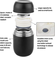 Carica l'immagine nel visualizzatore di Gallery, ValueTalks Thermos per Alimentari 450ML Vuoto Isolato Acciaio Inossidabile