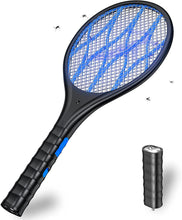 Carica l&#39;immagine nel visualizzatore di Gallery, FLASHVIN Racchetta Zanzare Elettrica, USB Ricaricabile Antizanzare, Torcia Rimovibile, 4000 Volt, 3 Strati Protezione Maglia, Efficace Contro Le Mosche, Ideale per Interni ed Esterni Nero