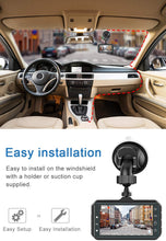 Carica l&#39;immagine nel visualizzatore di Gallery, 【2021 Nuova Versione】CHORTAU Telecamera per Auto 1080P Dashcam Auto Schermo da 3 Pollici Angolo di Ripresa da 170°, con Registrazione in Continuo, Monitor di Parcheggio