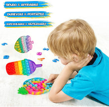 Carica l'immagine nel visualizzatore di Gallery, 4pcs Pop it Toy, Decomprimere Il Giocattolo, Gioco del Cervello, Intrattenimento Interattivo Genitore-Figlio, Il Materiale in Silicone Resistente e Facile da Pulire Color Pineapple