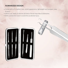 Carica l&#39;immagine nel visualizzatore di Gallery, Pinza Rimozione Punti Neri Naso Leva Comedoni IZUKU [GARANZIE A VITA] argento