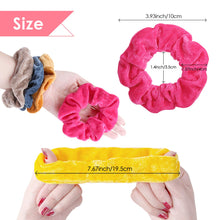 Carica l&#39;immagine nel visualizzatore di Gallery, Meamae care Elastici per capelli 50 colori(pcs), scrunchies velluto... - Ilgrandebazar